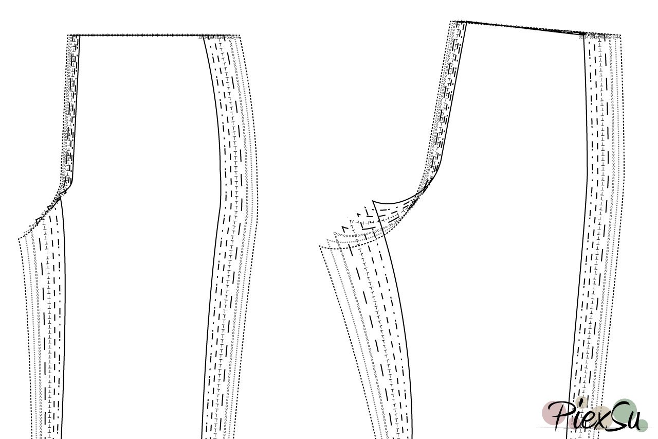 PiexSu-Schnittmuster-anpassen-Hosenschnittmuster-anpassen-unterschiedliche-Größe-in-Taille-und-Hüfte-01