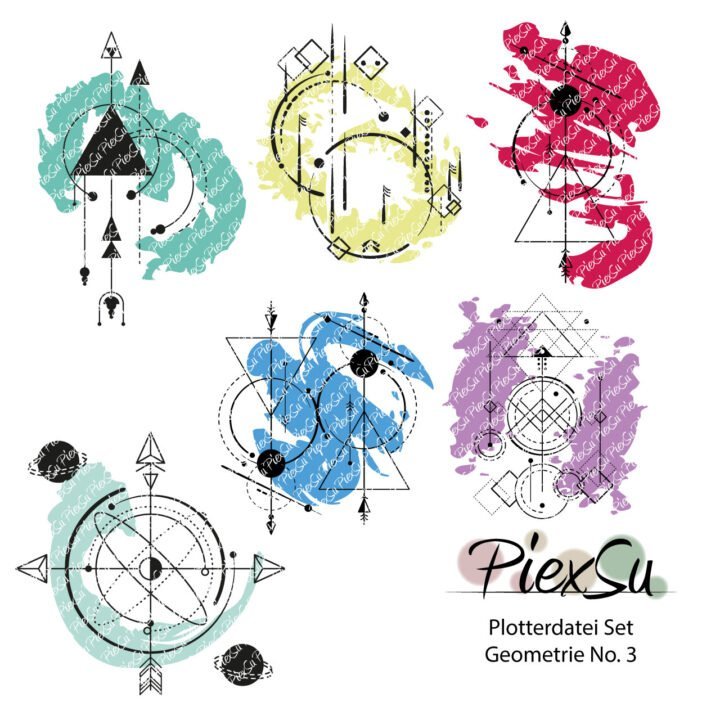 PiexSu-Plotterdatei-Set-Geometrie-No-3-plotten-dxf-svg-Titelbild