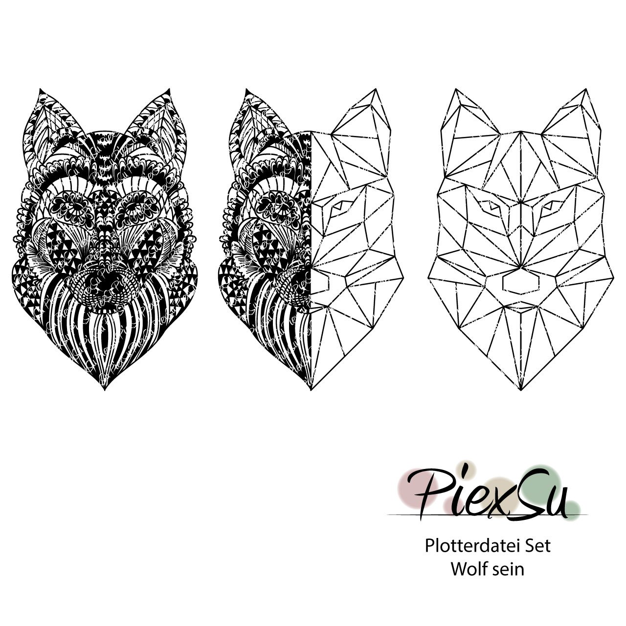 PiexSu-Plotterdatei-Set-Wolf-sein-Titelbild