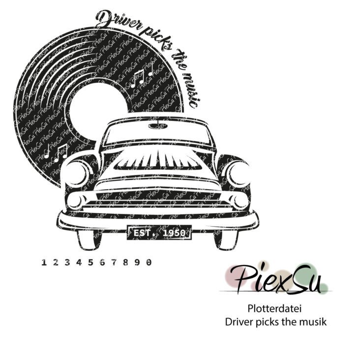 PiexSu-Plotterdatei-Driver-picks-the-music-Titelbild