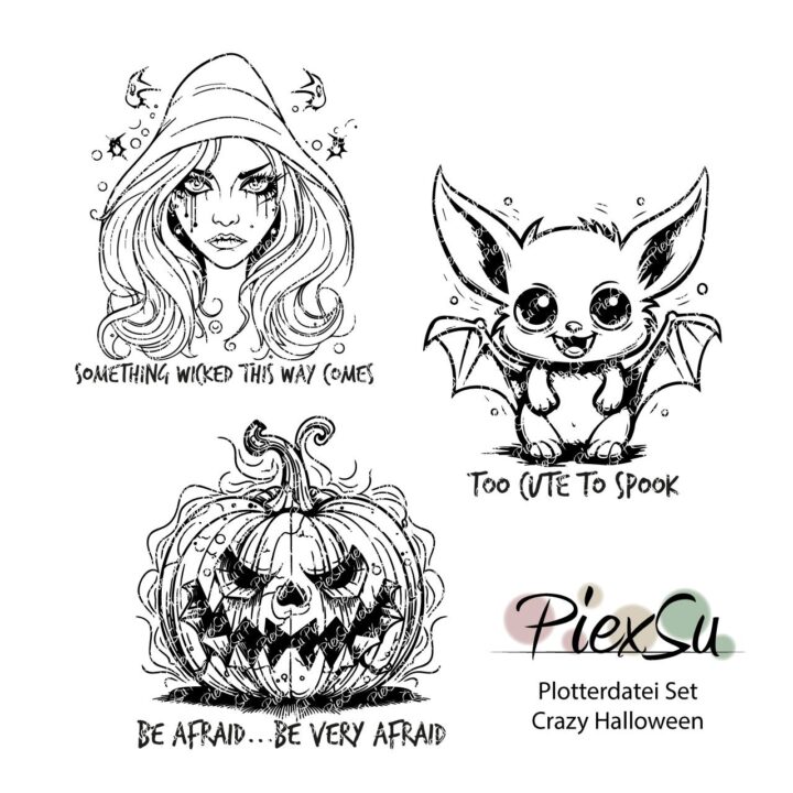 PiexSu-Plotterdatei-Set-Crazy-Halloween-Titelbild